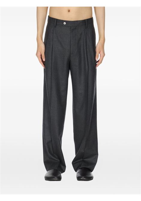 pantaloni super light wool two-tuck slacks uomo antracite AURALEE | A25AP02OSTOP CHARCOAL